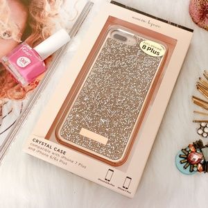 6s/6 Plus & 8/7 Plus iPhone Rose Gold Crystal Case